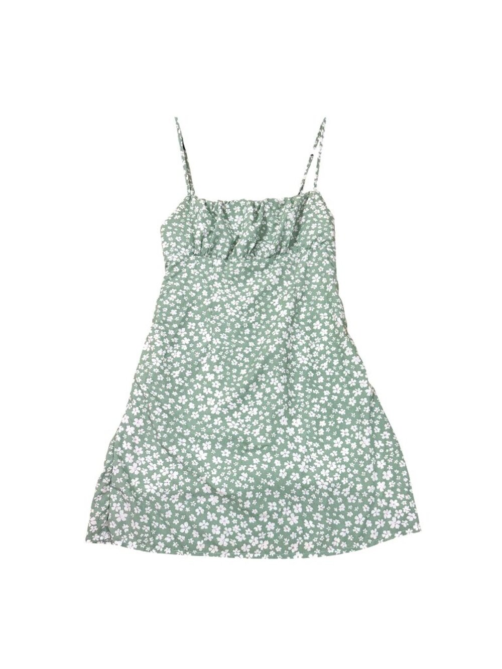 Princess Polly Women's Green Floral Mini Dress Size US 4 AU 8 Adjustable Straps